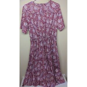 Women's Homemade Paisley Floral Pattern Dress Size Medium (41" Long, 26"+ Waist)